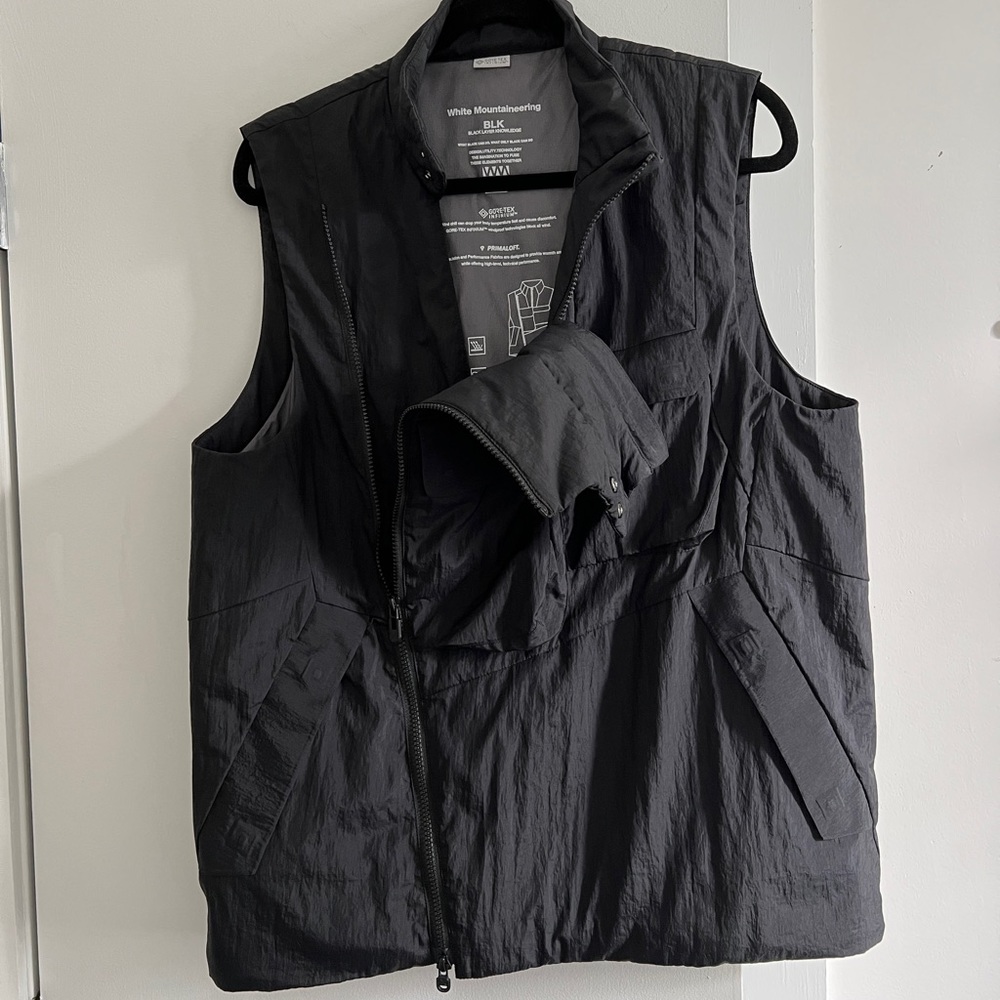 White Mountaineering goretex primaloft utility vest black - Picture 5 of 10